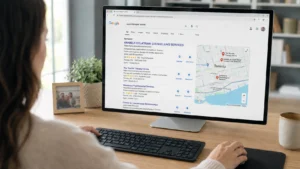 Espacio de trabajo en casa minimalista